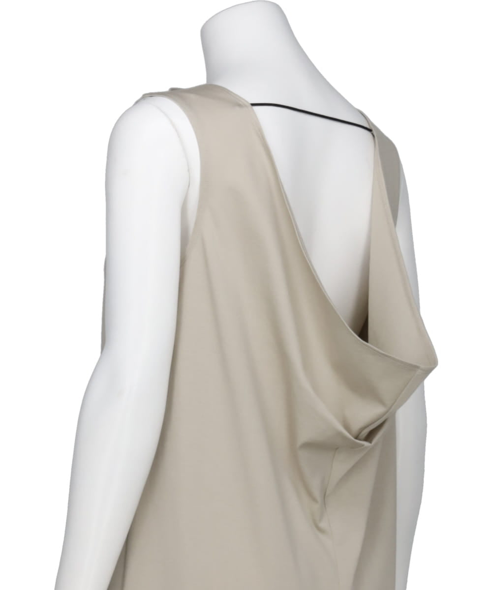 CLEFF BACK DRAPE DRESS