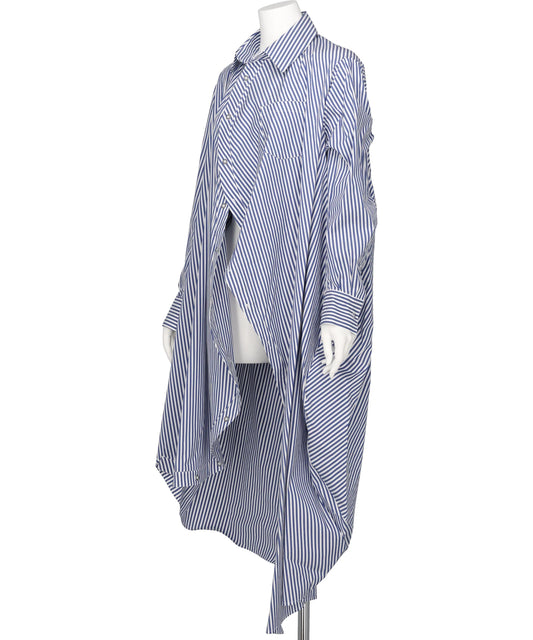 BALL SHIRT ONE PIECE(STRIPE)WHITE×BLUE