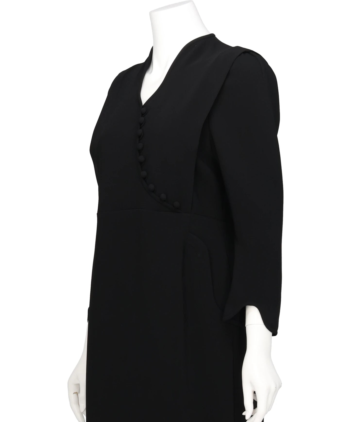 TRIACETATE GEOGETTE V-NECK DRESS