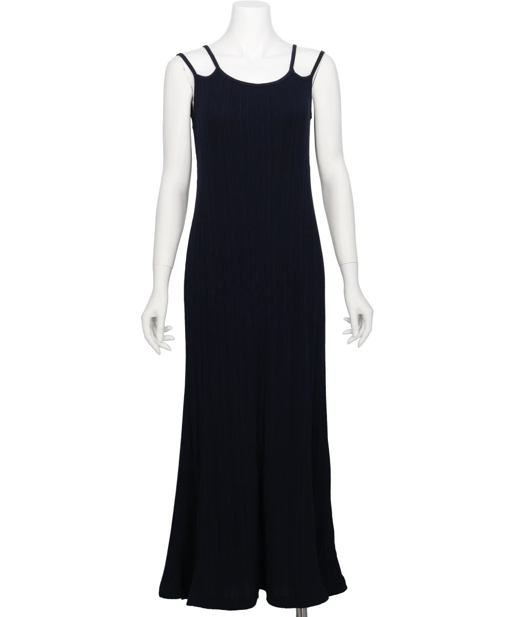 RANDOM RIBBED ORGANIC COTTON 2WAY DRESS