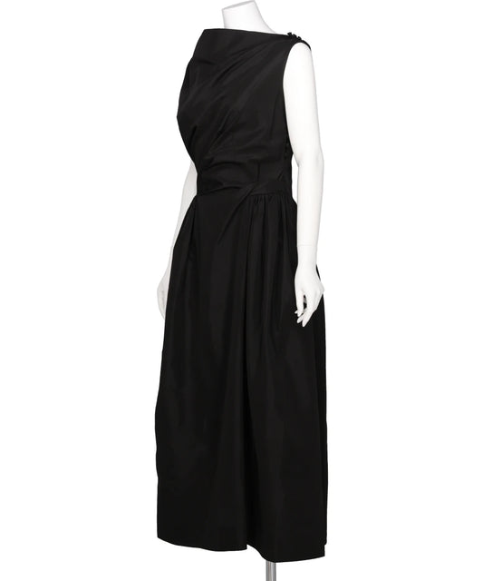 HIP DETAIL DRAPED BIND DRESS