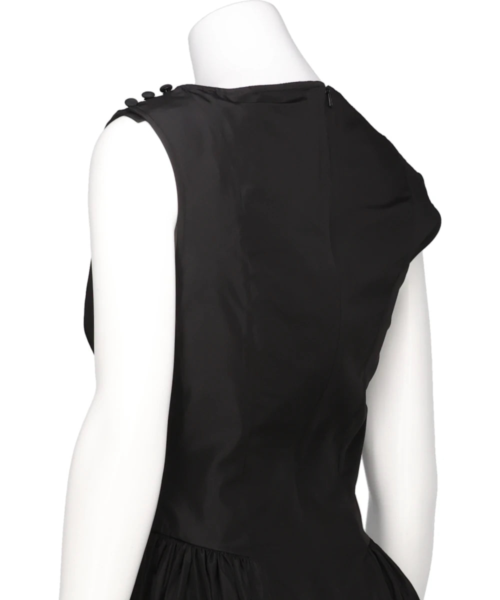 HIP DETAIL DRAPED BIND DRESS