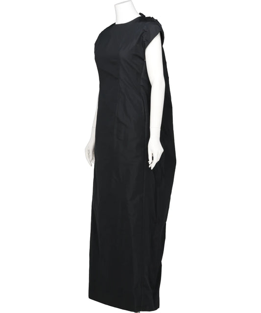 FITTED BACK RUCHED DETAIL CHAIN DRESS