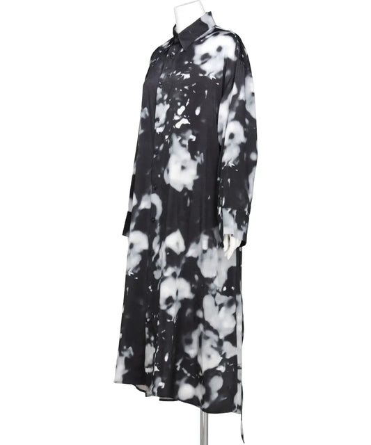 BOKASHI PRINT SHIRT DRESS