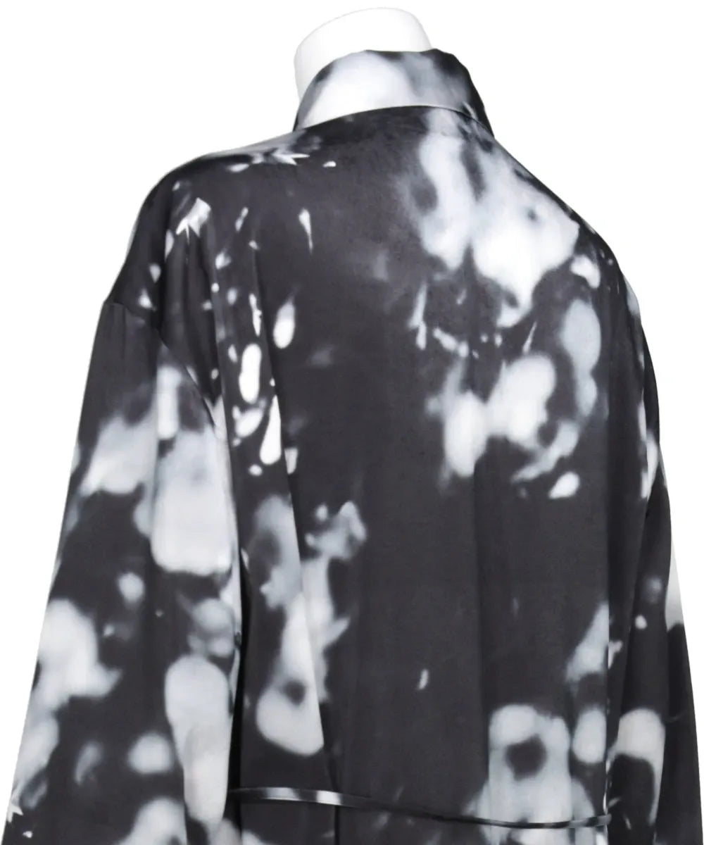 BOKASHI PRINT SHIRT DRESS