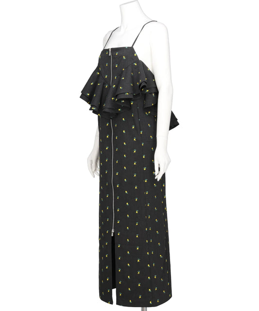 FLOWER EMBROIDERY DRESS