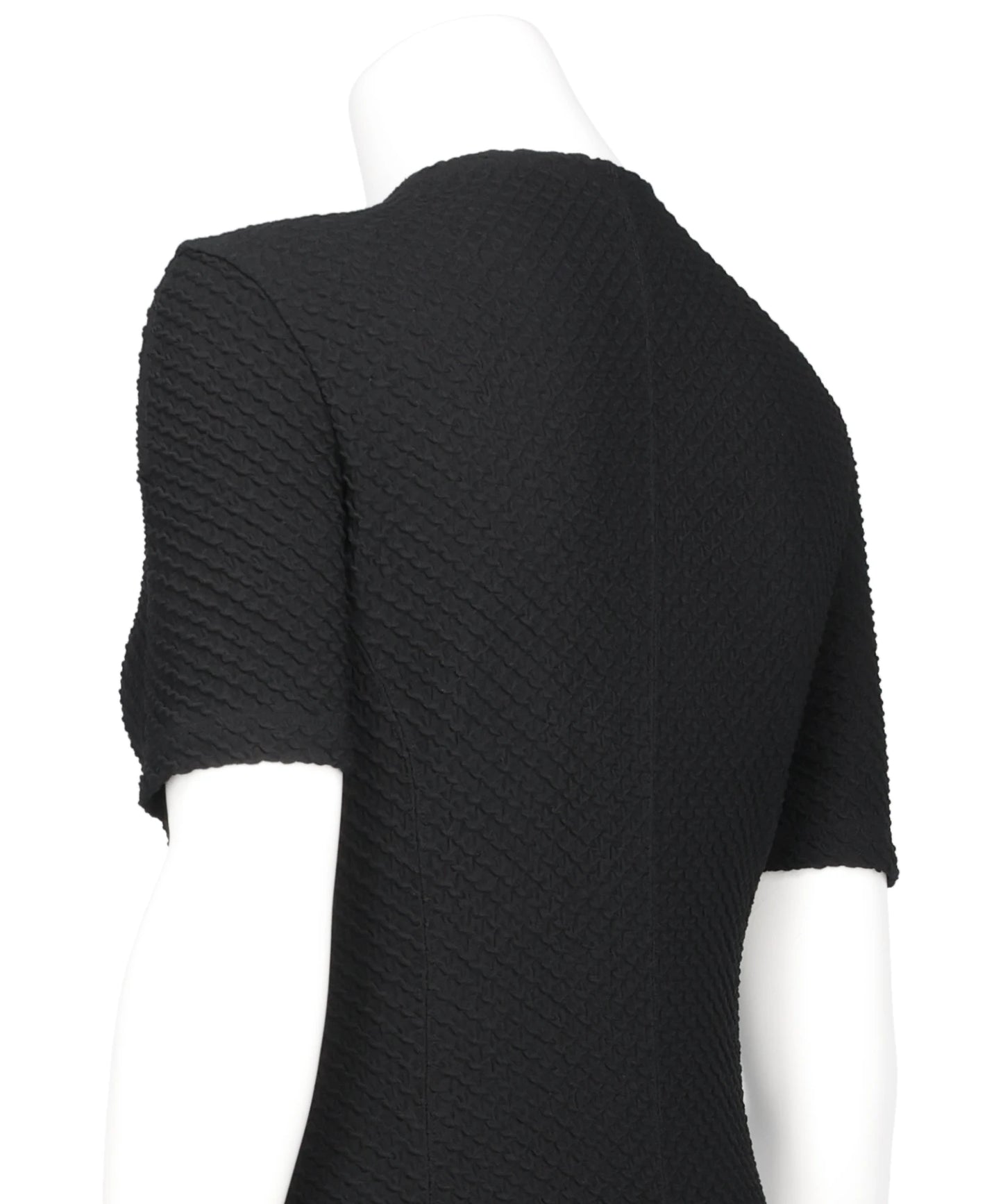 SHIRRING JERSEY JACQUARD DRESS