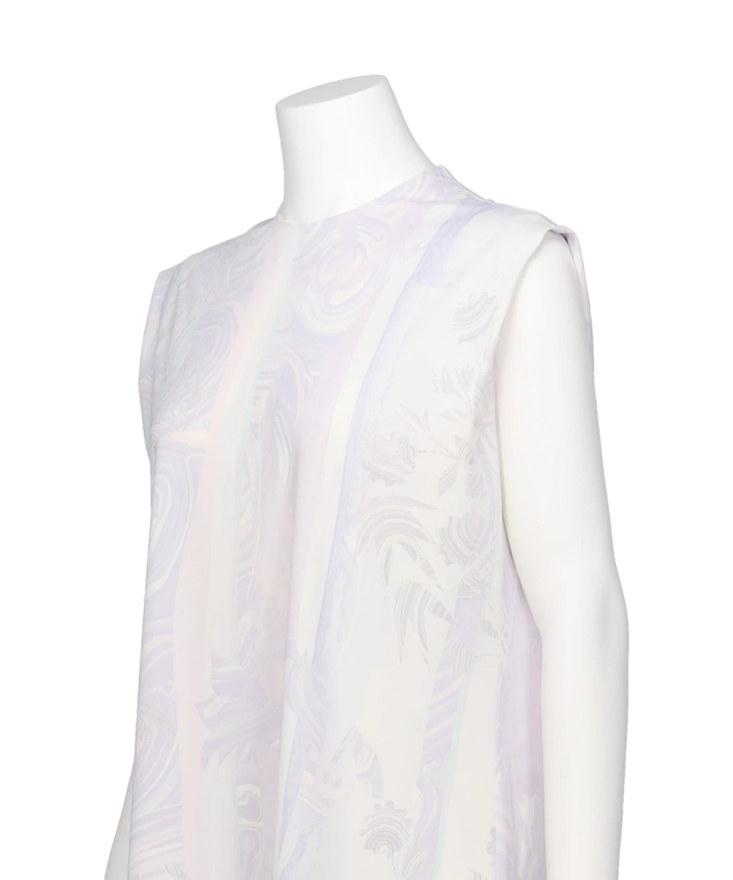 MARBLE PRINT JERSEY DRESS