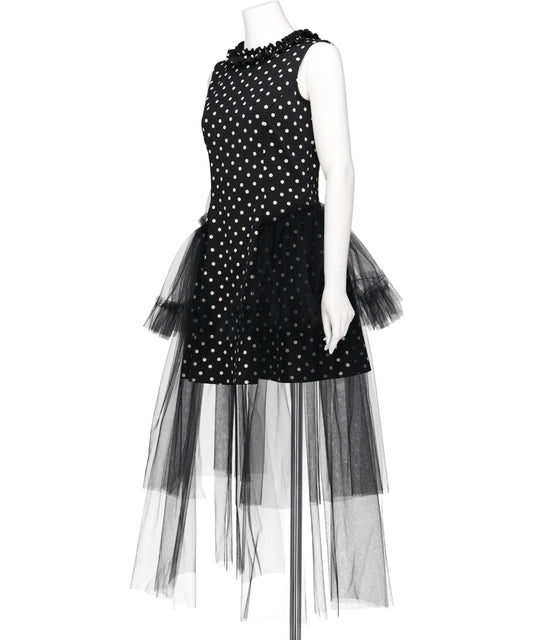 SLEEVELESS TULLE DRESS