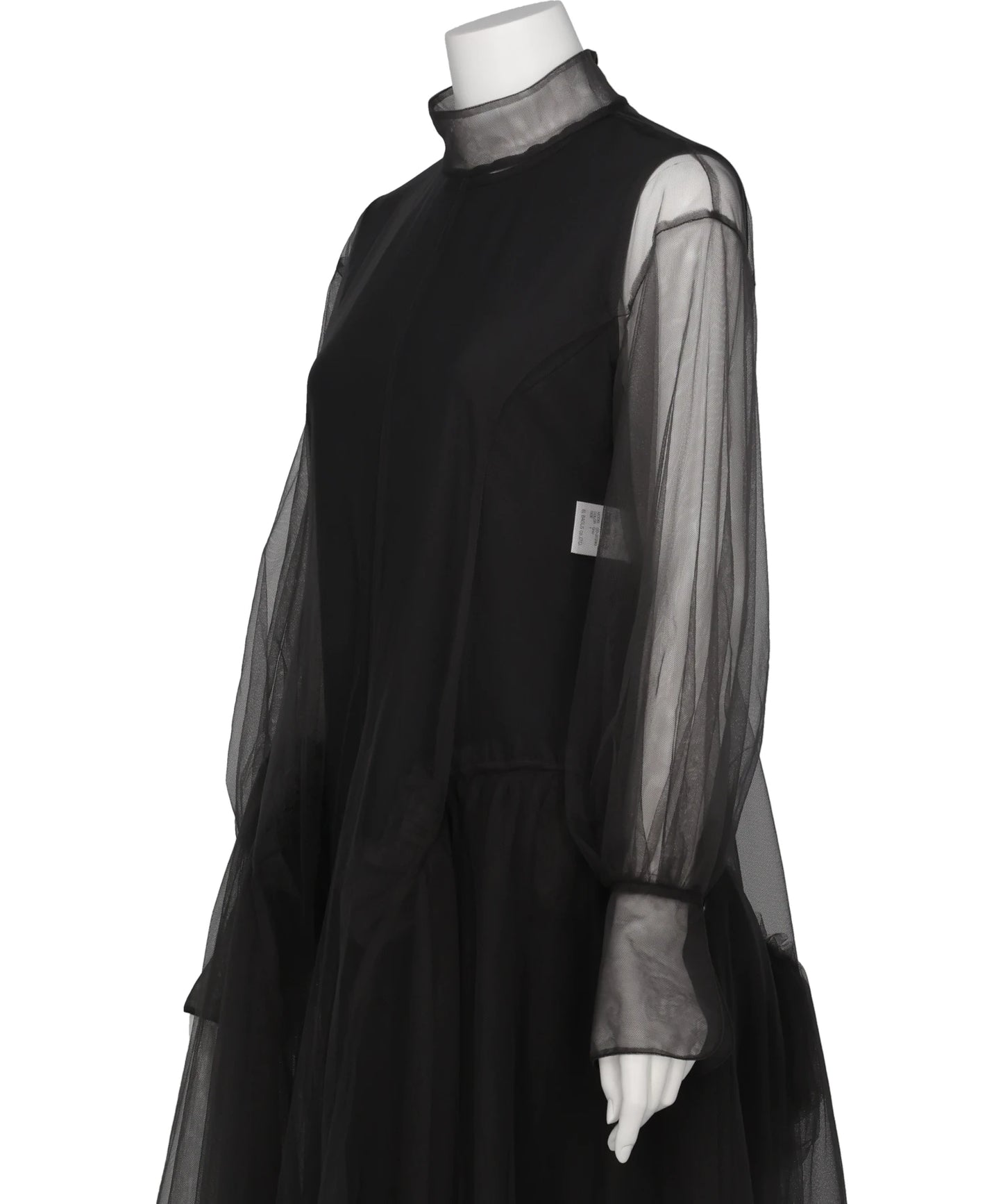 TULLE-PANELED DRESS