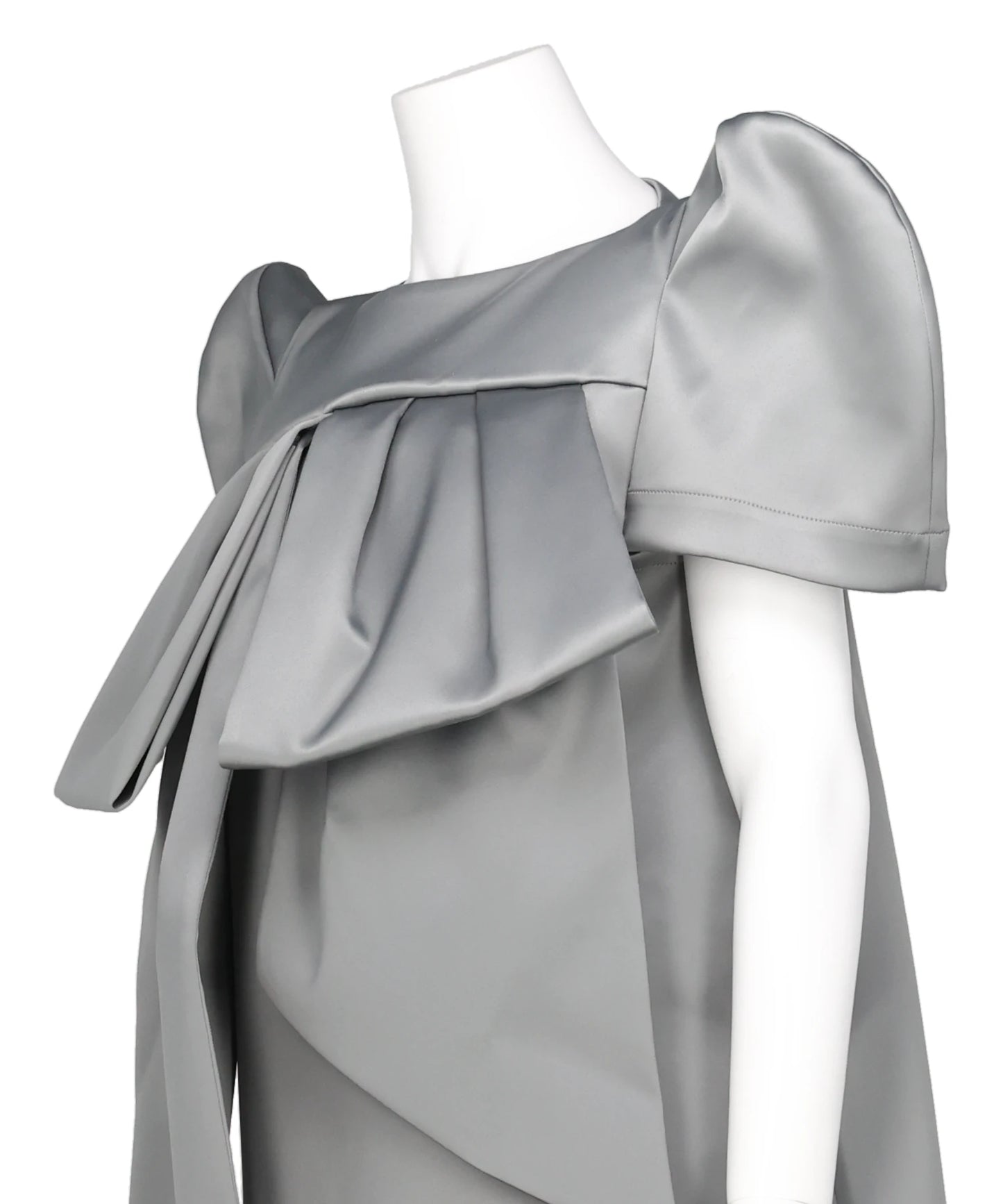 SATIN BOW DRESS WOVEN