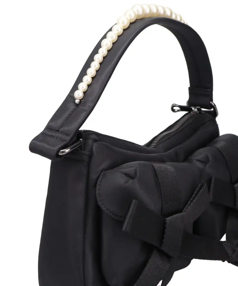 UTILITY BOW POCKET POCHETTE BAG W/ EMB