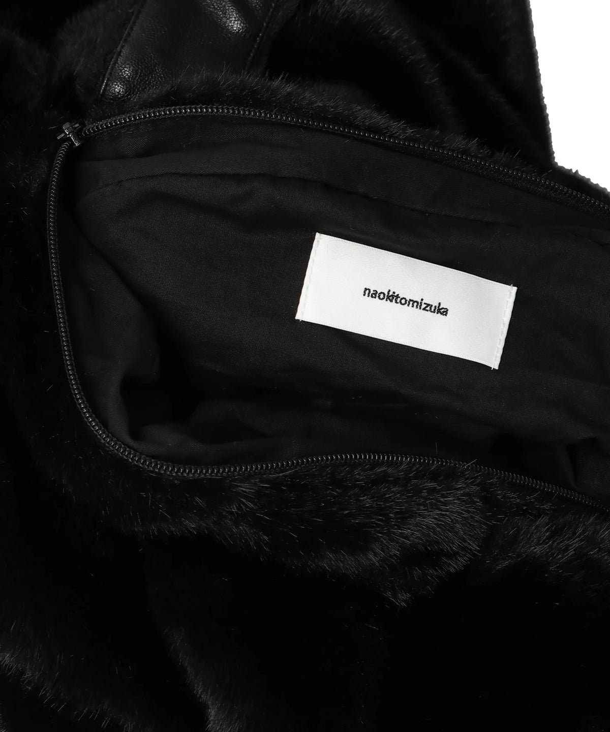 FAUX FUR FLOWER BIG BAG