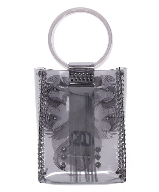 TRANSPARENT SCULPTURAL MINI HANDBAG