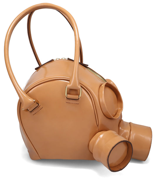 GAS MASK LEATHER HANDBAG
