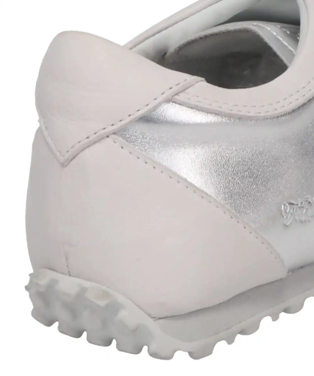 SQUARE-TOE LEATHER SNEAKERS