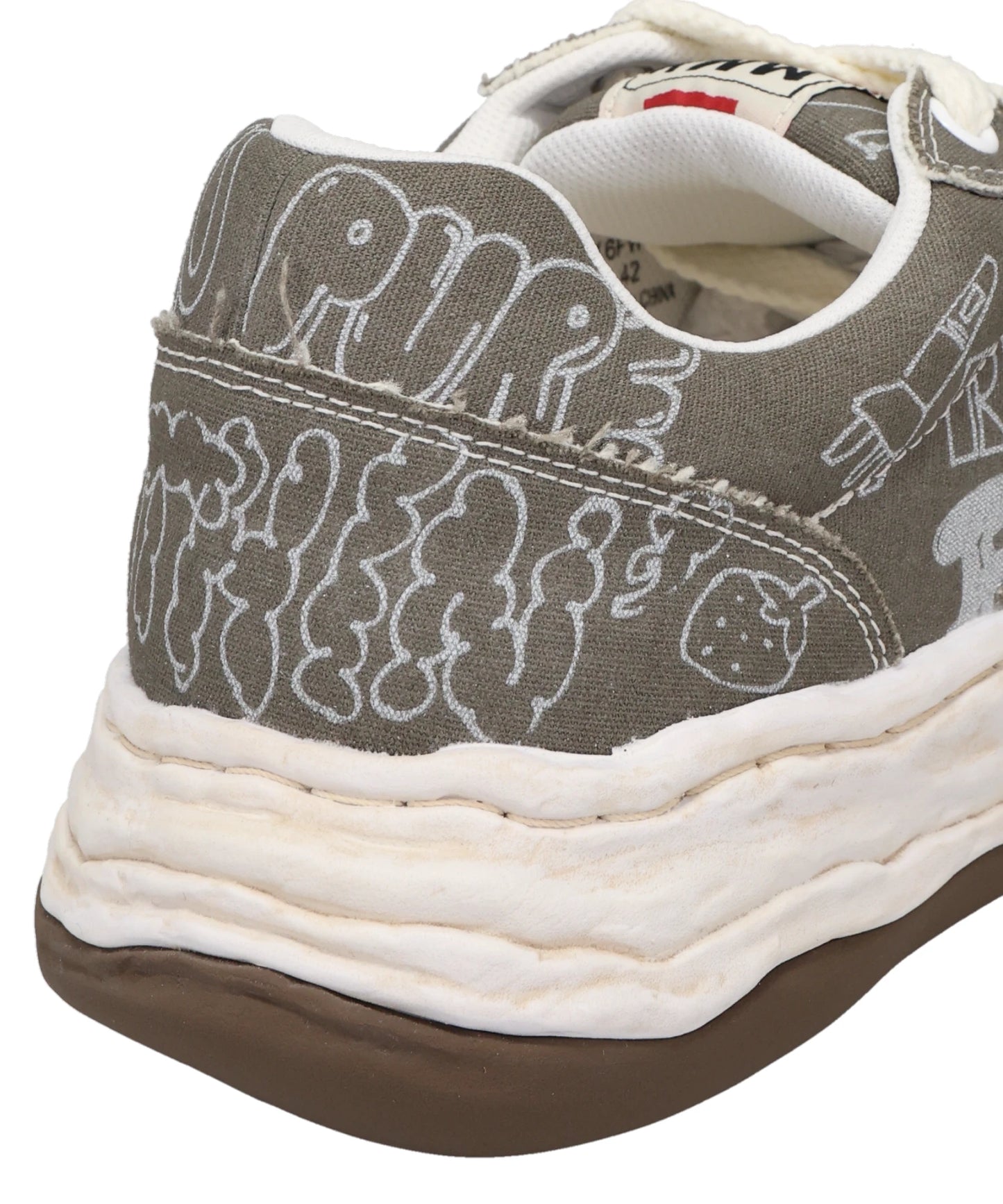 OLIVER/ORIGINAL SOLE GRAFFITI PRINTEDCANVAS LOW-TOP SNEAKER