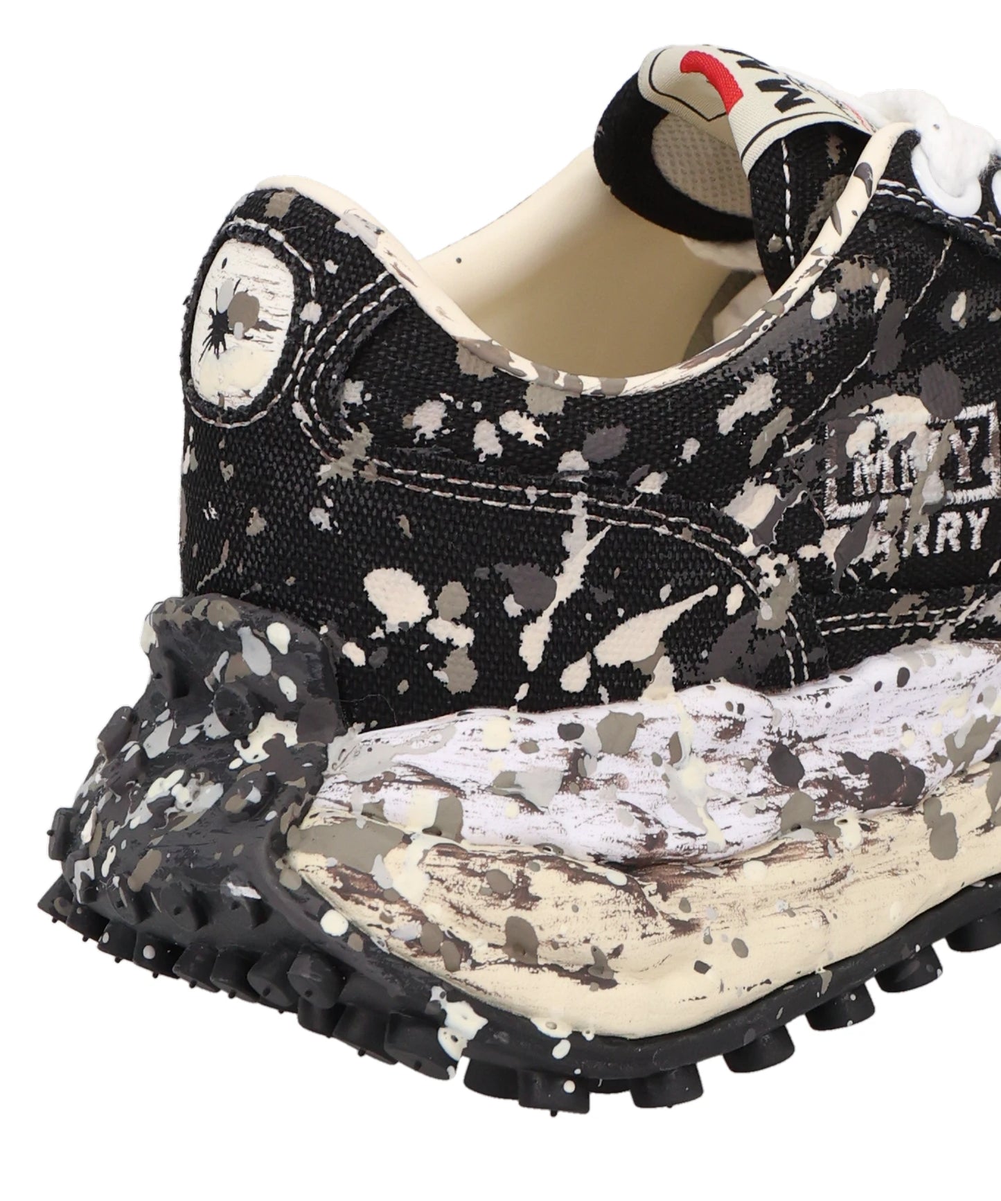 LARRY/SPUTTERING LOW-TOP SNEAKERS