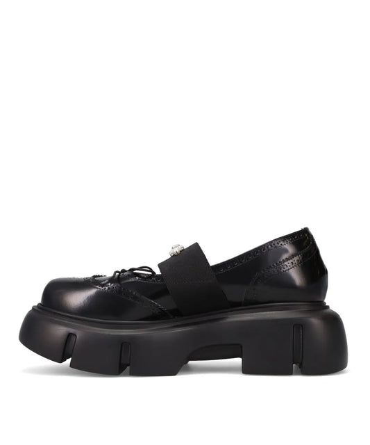 PLATFORM BALLET BROGUES W/EMB