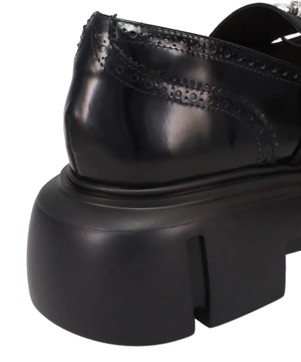 PLATFORM BALLET BROGUES W/EMB