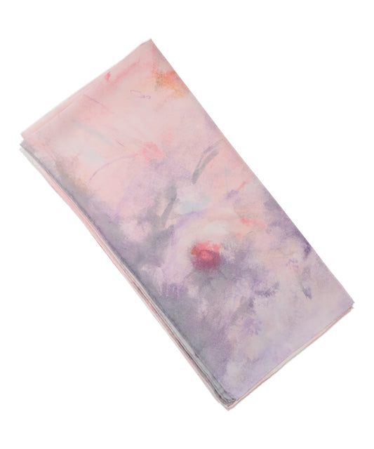 HAND PRINTED SILK SCARF