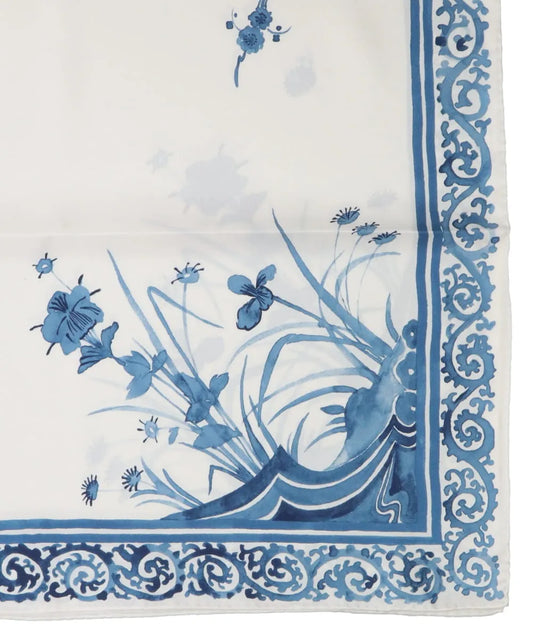 HAND PRINTED SILK SCARF