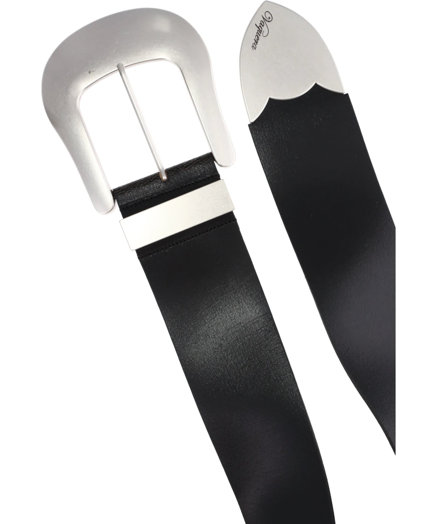 OVERSIZED WESTERN BELT CRACKED LEATHER