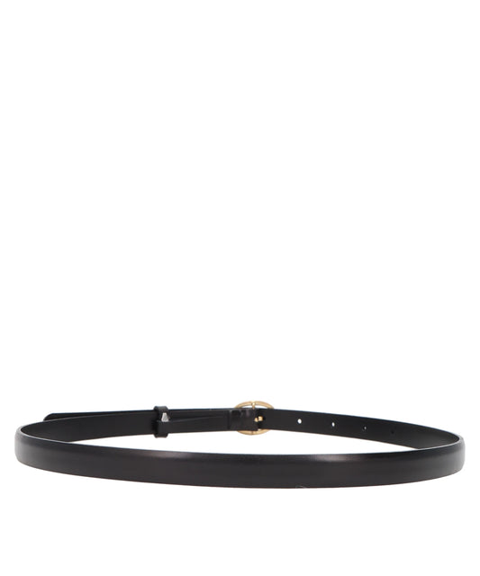 COW HIDE LEATHER NARROW BELT