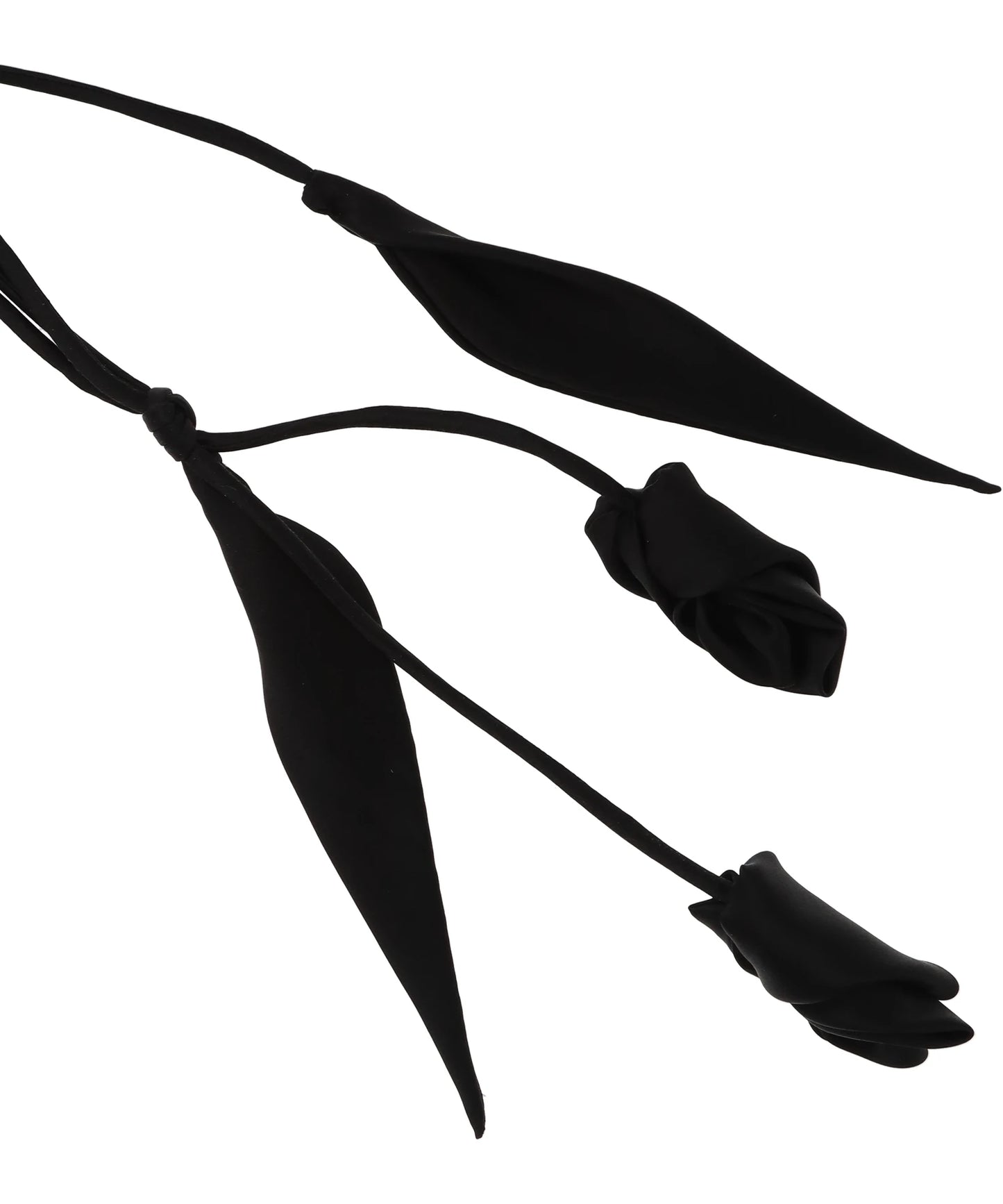 FLORAL MOTIF SILK BELT