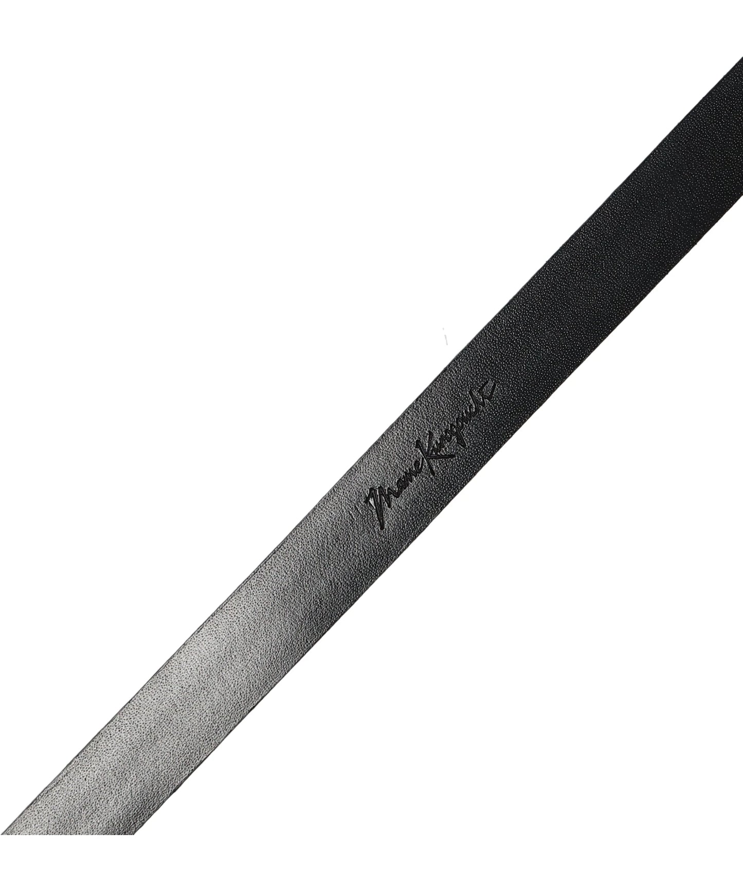 COW HIDE LEATHER NARROW BELT