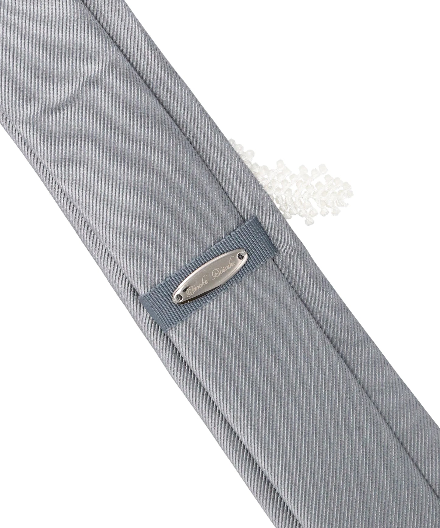 GRAND FEATHER BEADS EMBROIDERY TIE