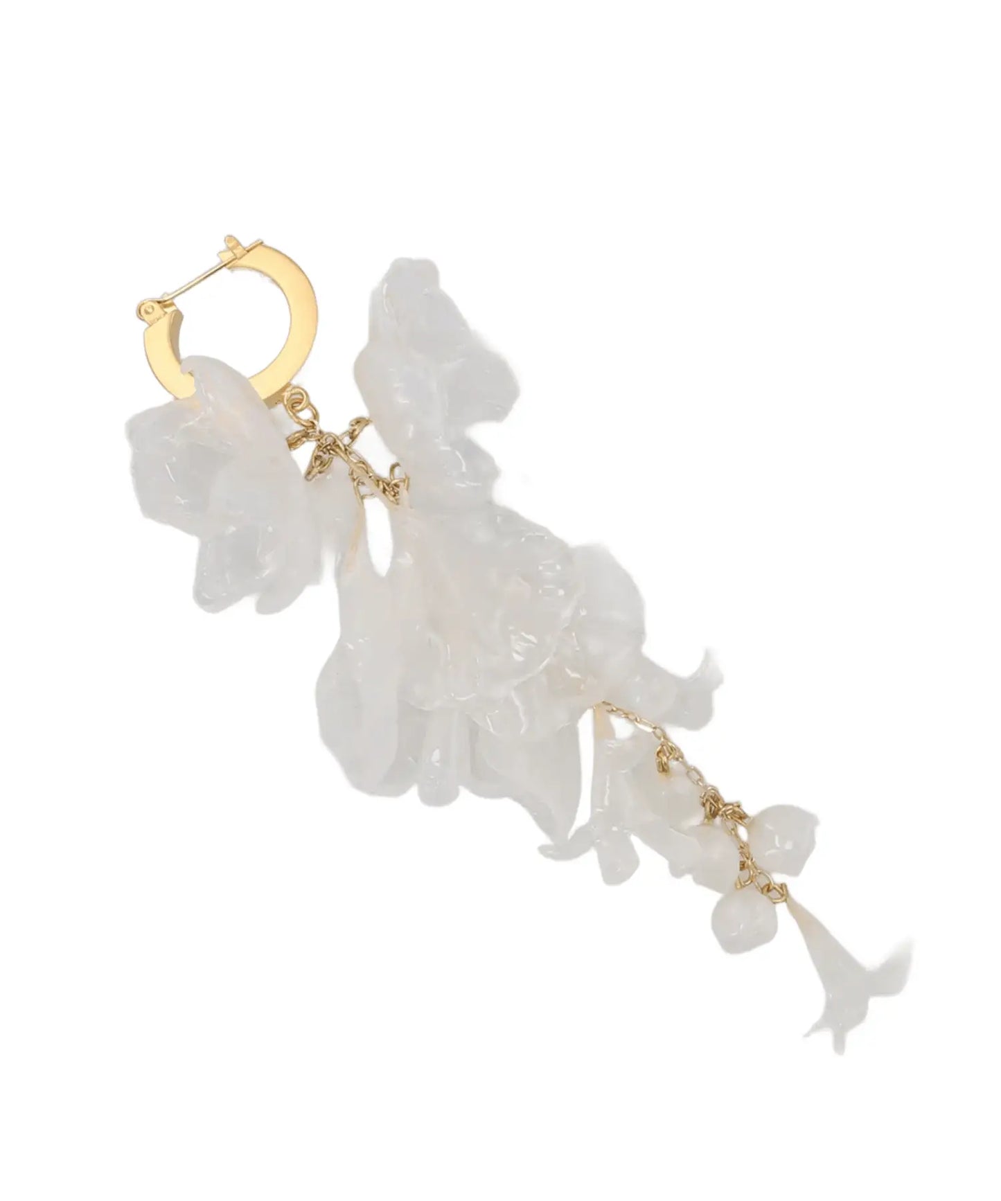 FLORAL MOTIF SHORT EARRING