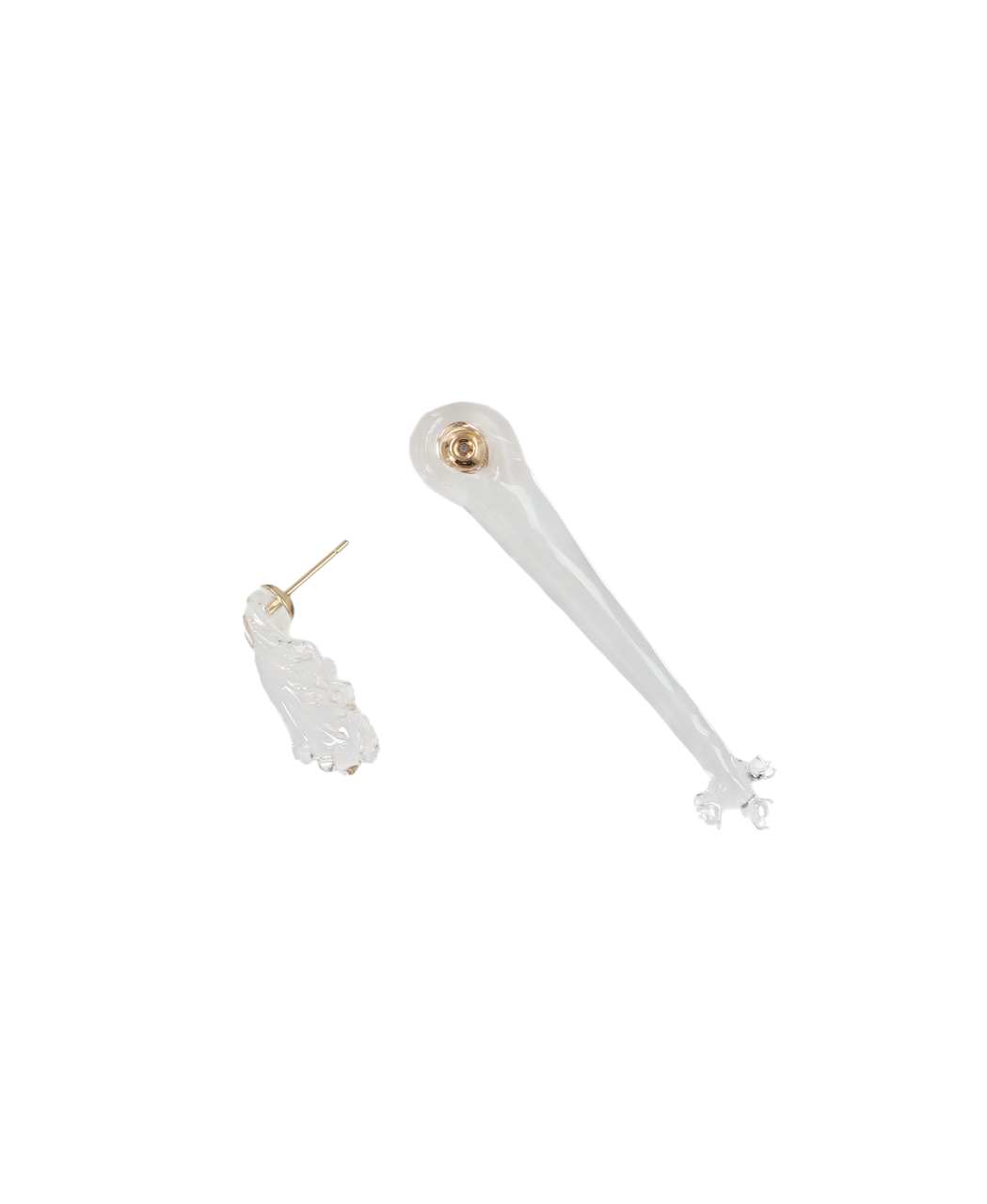 FLORAL MOTIF HANDCRAFTED GLASS EARRING