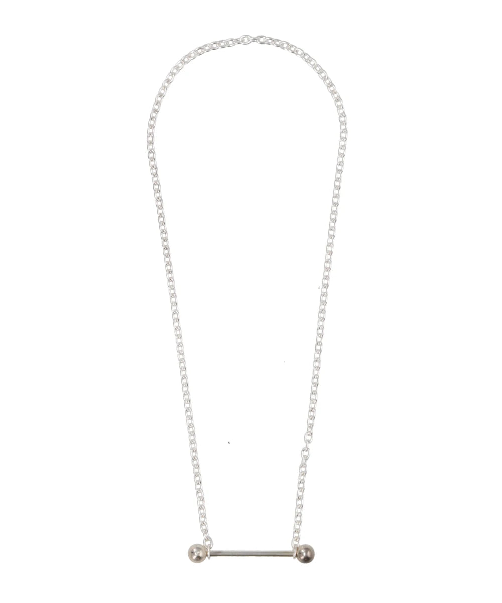 STRAIGHT BARBELL SHORT NECKLACE