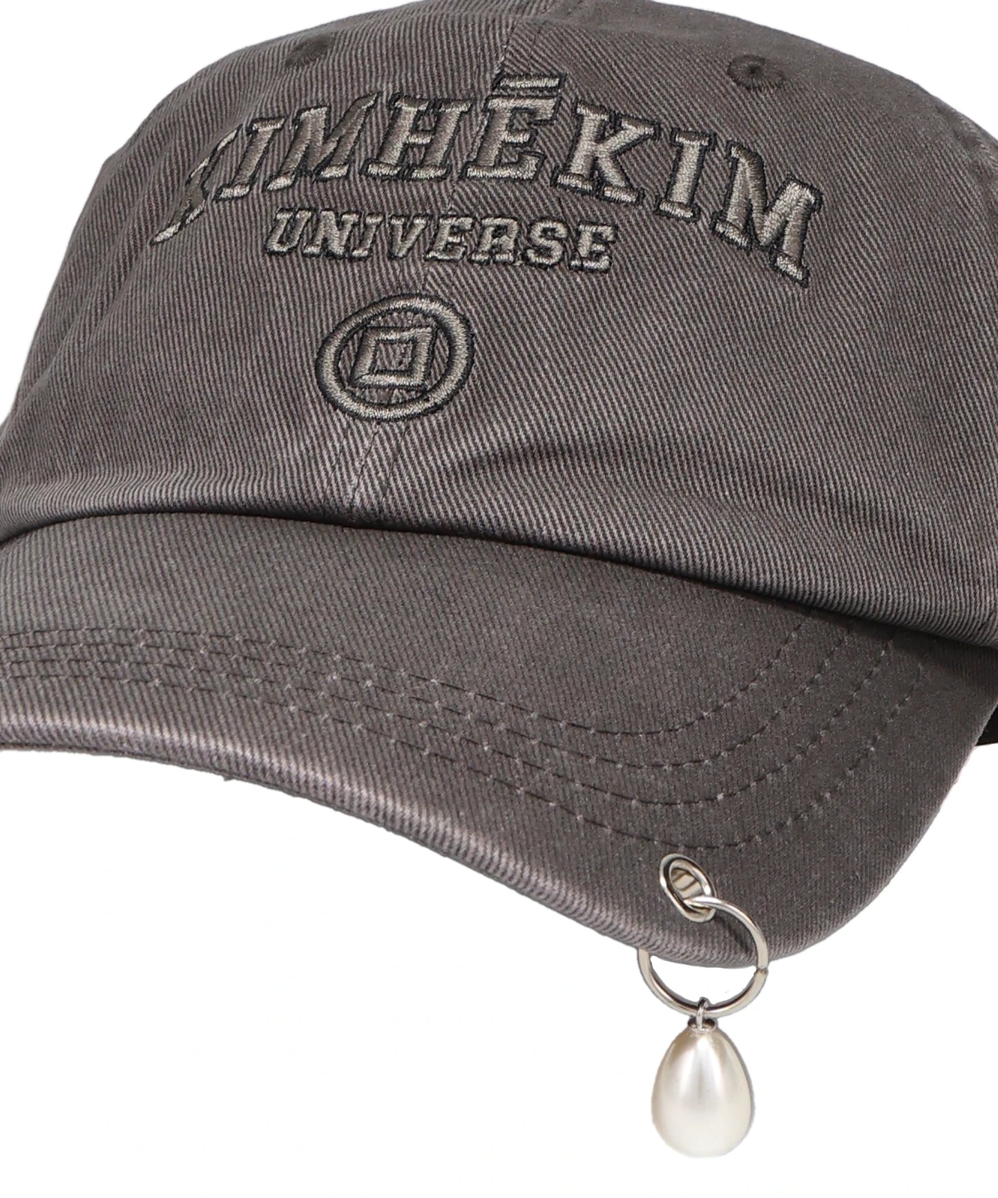 UPCYCLED PEARL PIERCED BASEBALL CAP