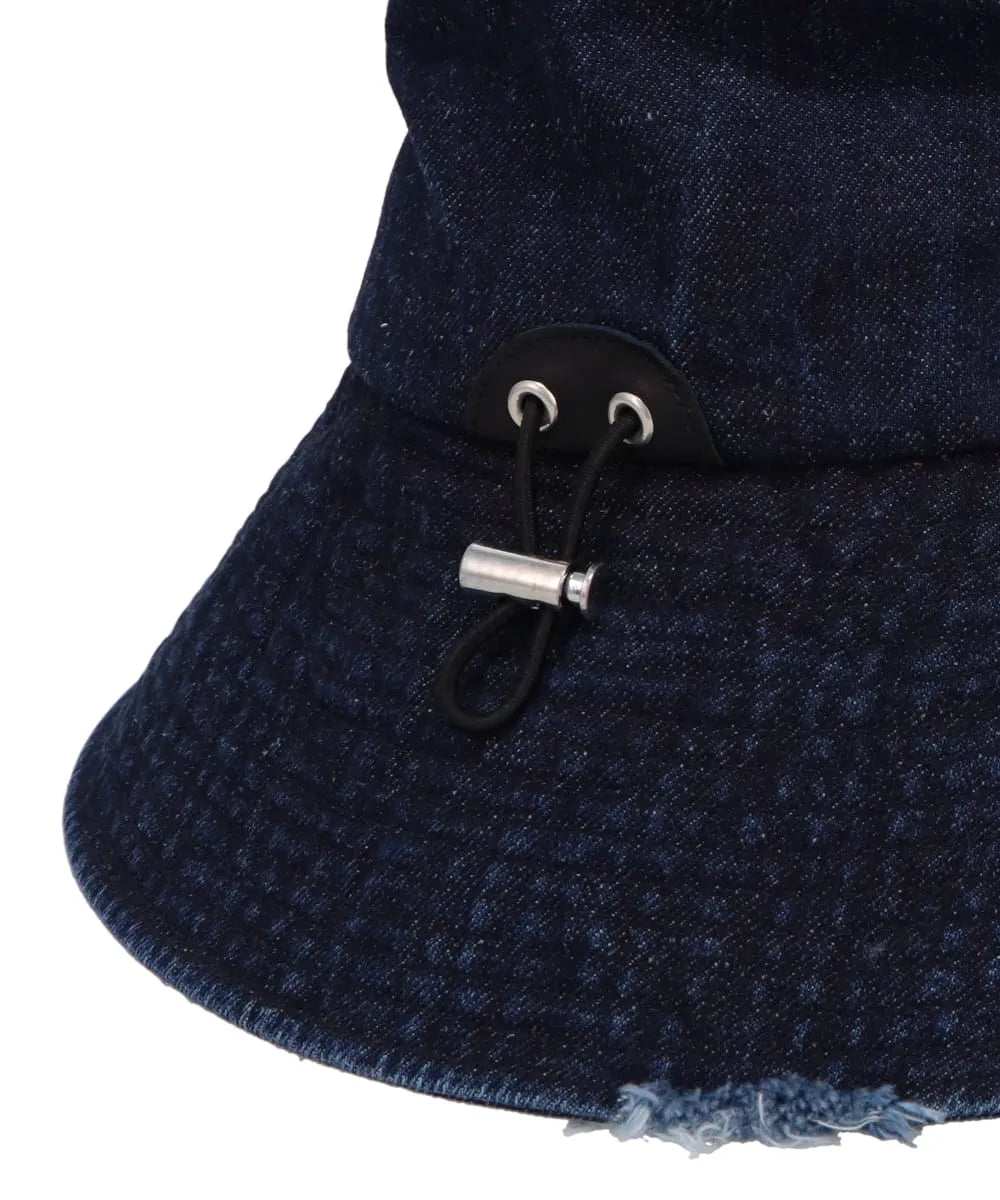 COTTON HEMP DENIM BUCKET HAT