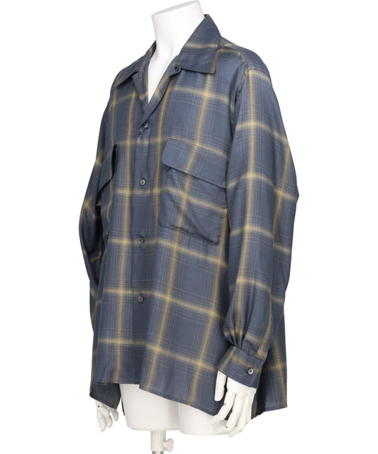 OMBRE PLAID WPOCKET SHIRT