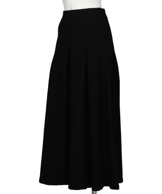 SHIRRING JERSEY JACQUARD FLARE SKIRT