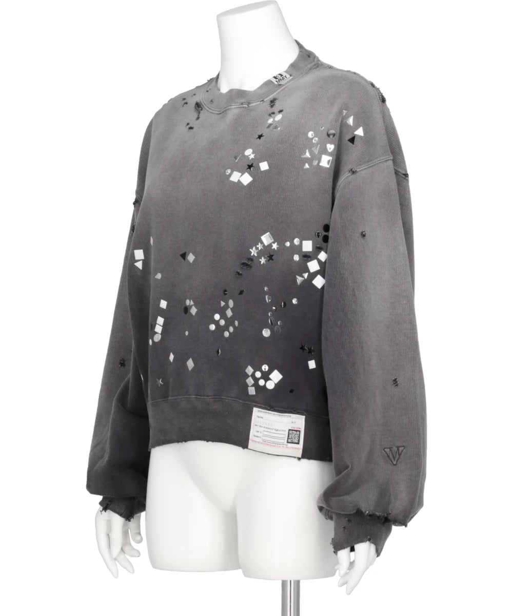 EMBELLISHED SUN FADED PULLOVER