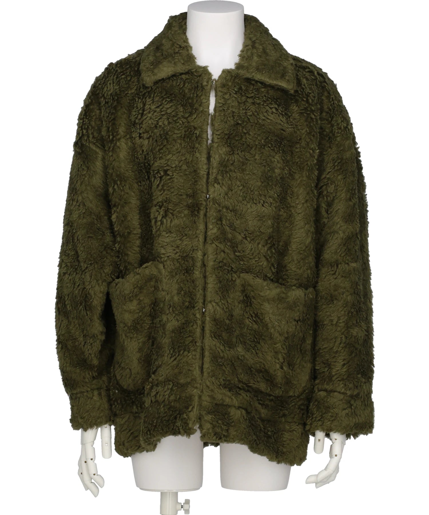 HAND-PAINTED HEMP FAUX FUR JACKET – MIDWEST ONLINE STORE