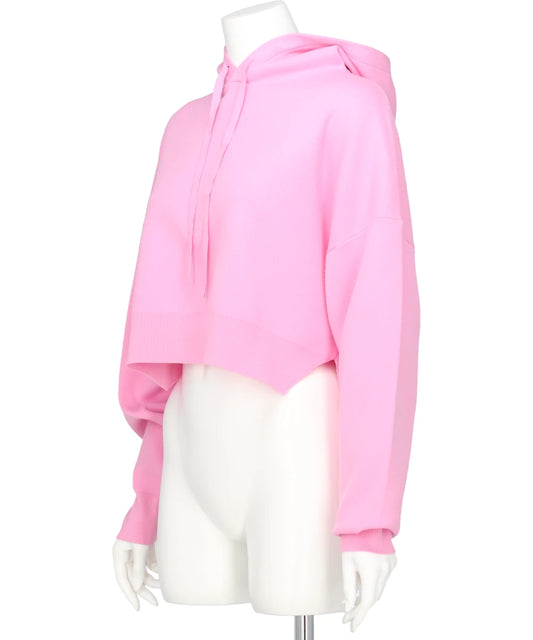 ATHENA CROPPED HOOTED PULLOVER