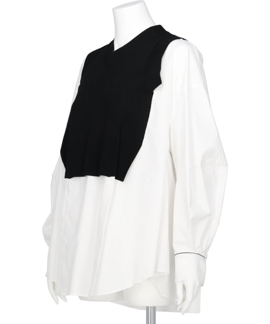 CASH FEEL KNIT LAYERED PO