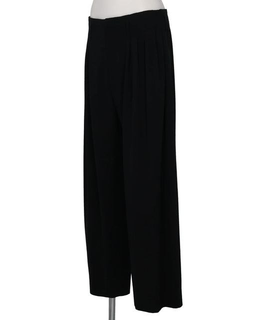 5 TUCK TROUSER IN WOOL GABARDINE