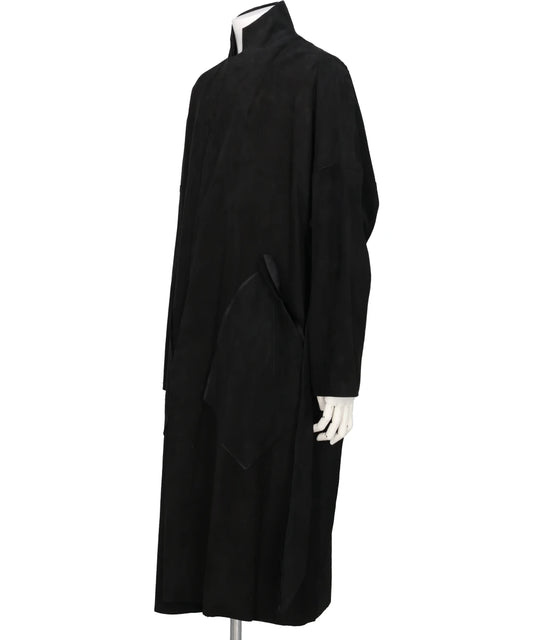 CLASSIC LEATHER GOWN COAT