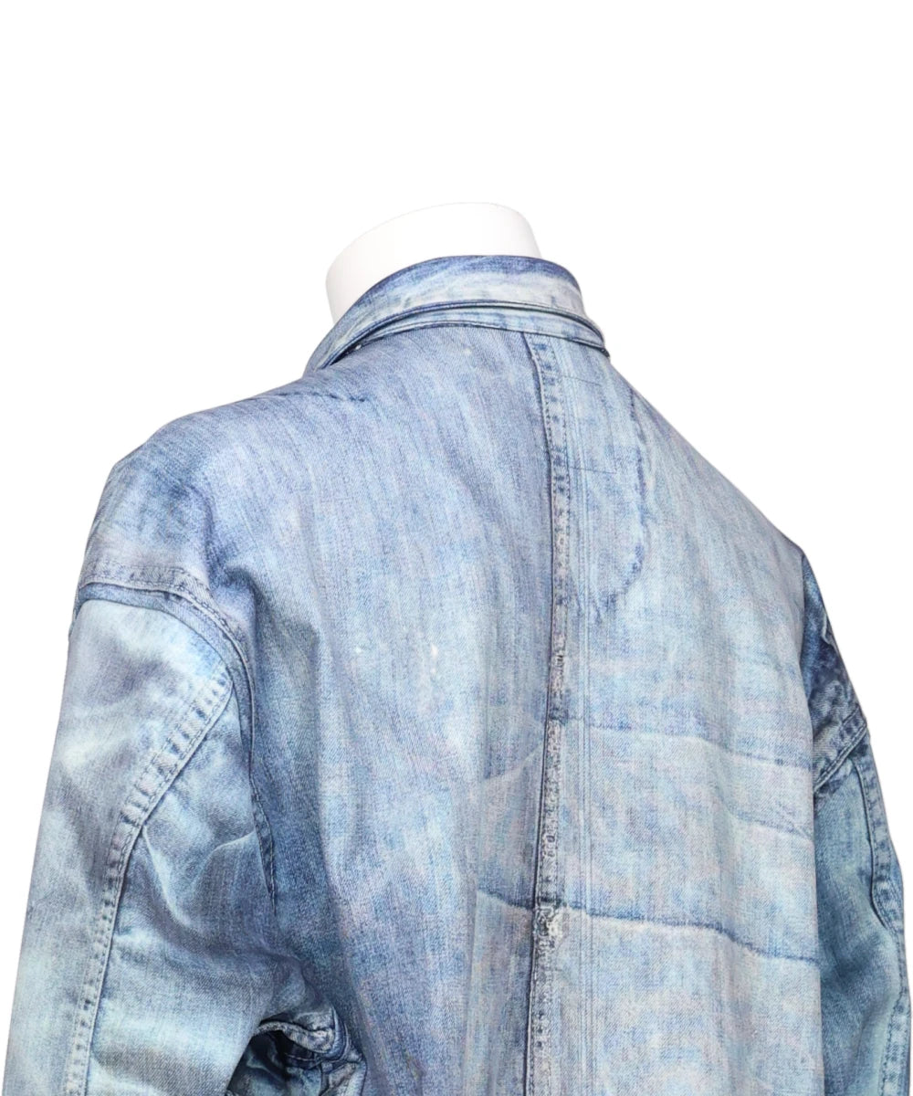 DENIM PRINT COVERALL