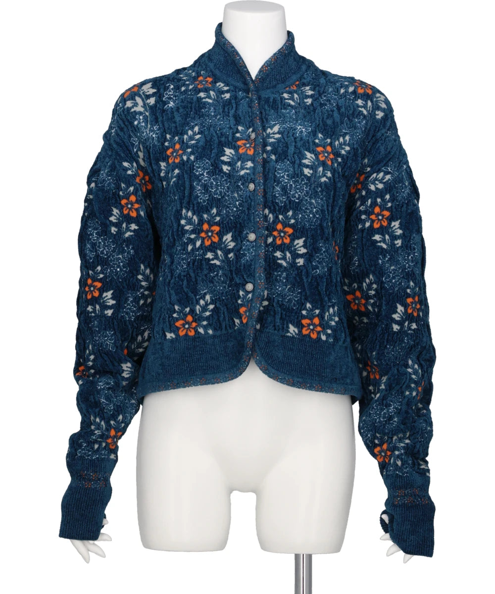 Mame Kurogouchi(マメクロゴウチ)FLORAL MOTIF CHENILLE KNITTED