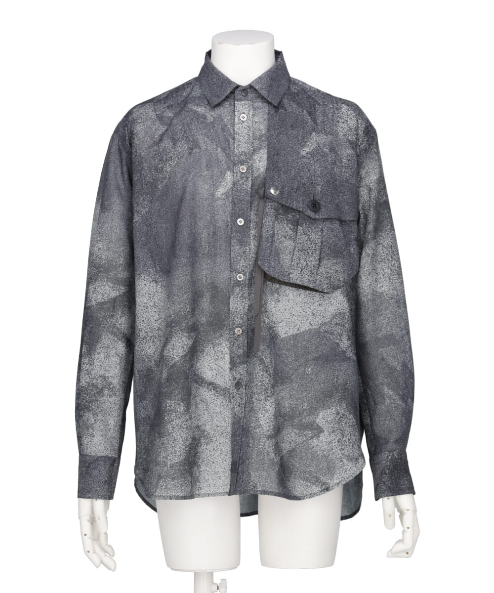 VOILE CAMOUFLAGE DRESS SHIRT