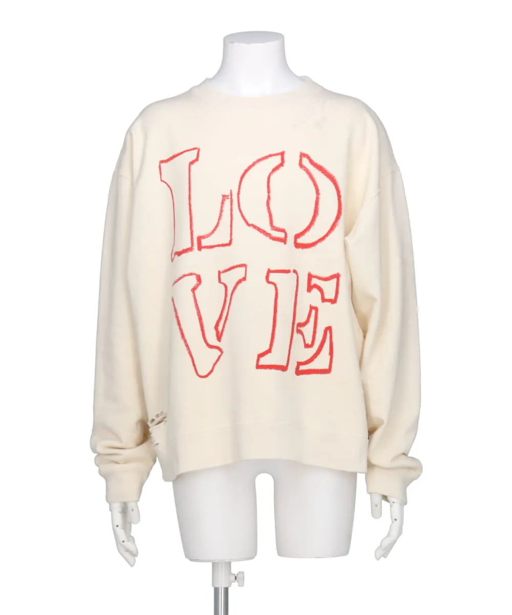 LOVE PRINTED PULLOVER