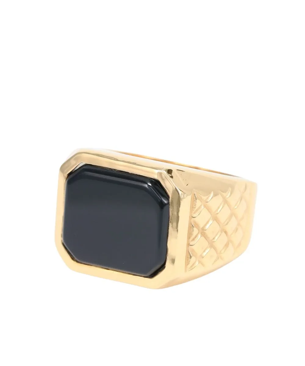 QUILTED STONE RING