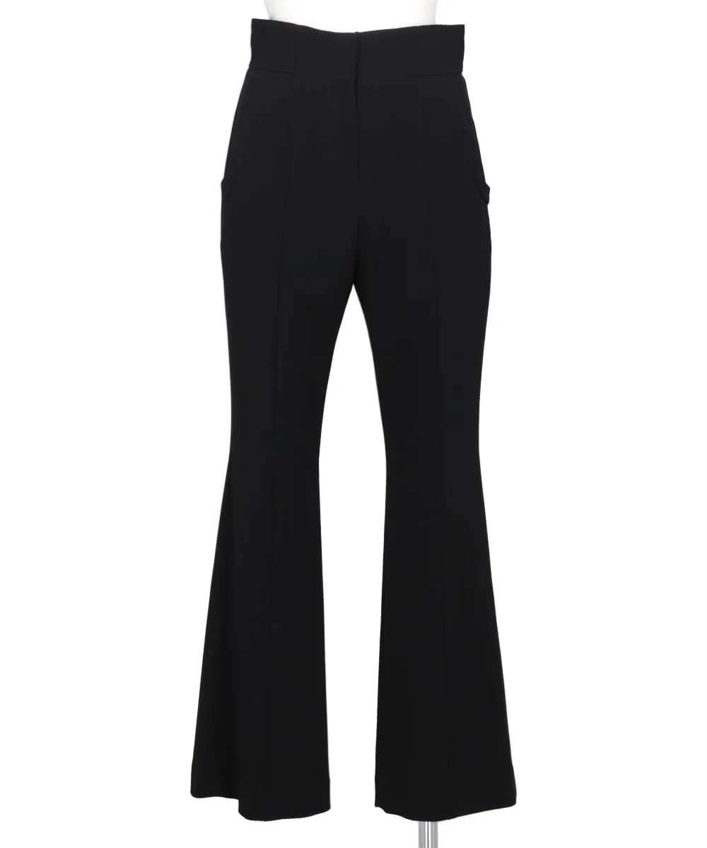 TRIACETATE POLYESTER FLARED TROUSERS